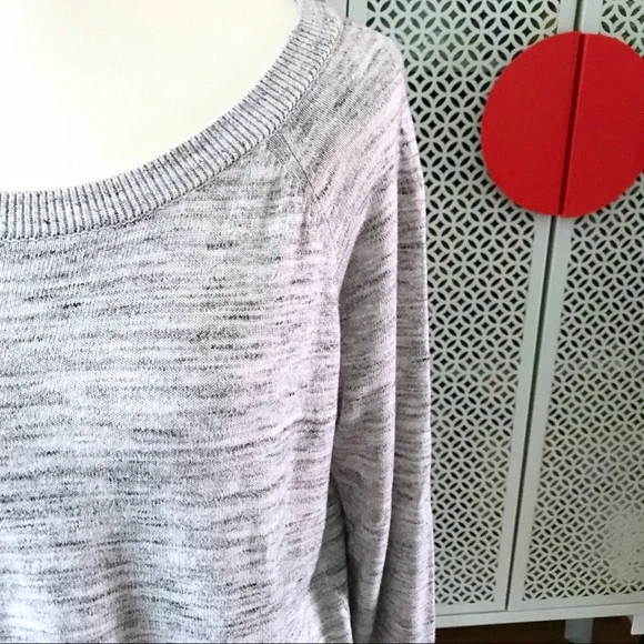 Lou & Grey Marled Pullover Sweater in Light Grey - Picture 3 of 5